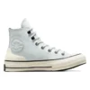 Chuck 70 High de piel «Blanco Beige»