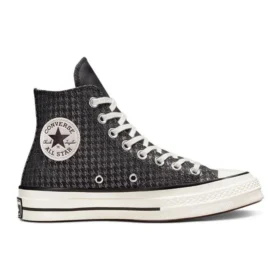 Chuck 70 High «Houndstooth Shine – Negro»