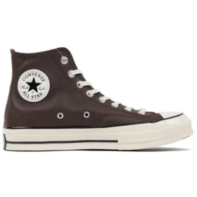 Chuck 70 Leather High «Colorblock – Dark Root Brown»