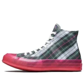 Chuck 70s Hi Plaid Suela intermedia translúcida «Red»