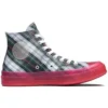 Chuck 70s Hi Plaid Suela intermedia translúcida «Red»