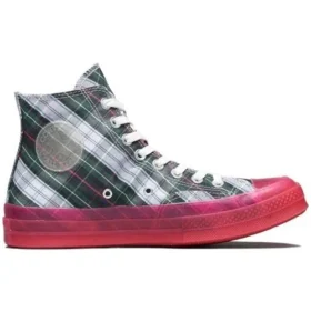 Chuck 70s Hi Plaid Suela intermedia translúcida «Red»