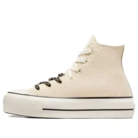 Chuck Taylor All Lift de lona y piel «Beige White»