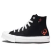 Chuck Taylor All Star con plataforma de EVA y corazón Y2K, caña alta «Negro»