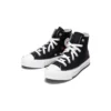 Chuck Taylor All Star con plataforma de EVA y corazón Y2K, caña alta «Negro»