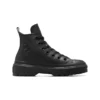 Chuck Taylor All Star con suela de plataforma y tacón de cuero «Negro»