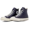 Chuck Taylor All Star de cuero verde oliva de caña alta «Navy»