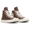 Chuck Taylor All Star de piel con forro de piel sintética «Marrón oscuro»
