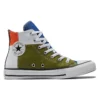 Chuck Taylor All Star High «Blanco, verde, rojo, amarillo»