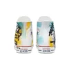 Chuck Taylor All Star High de lona pintada a mano «Blanco, amarillo y azul»