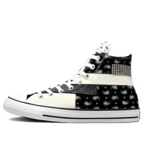Chuck Taylor All Star High Top Hacked Patterns «Black Paisley»