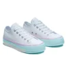 Chuck Taylor All Star Lift Low «Blanco, lila y azul»
