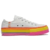 Chuck Taylor All Star Lift Low «Rainbow – Vintage White»
