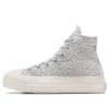 Chuck Taylor All Star Lift Platform Crochet «Gris-Blanco»