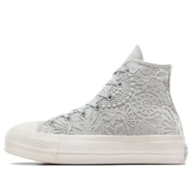 Chuck Taylor All Star Lift Platform Crochet «Gris-Blanco»
