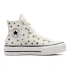 Chuck Taylor All Star Lift Platform High «Embroidered Stars – Egret»