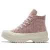 Chuck Taylor All Star Lugged 2.0 High «Striped Knit – Stone Mauve»