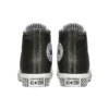 Chuck Taylor All Star Mission-V de piel, caña alta, suela con patrón ondulado, negro y blanco «Black White»