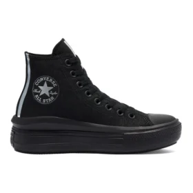 Chuck Taylor All Star Move High «Negro metalizado»