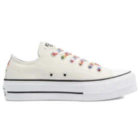 Chuck Taylor All Star Platform Low «Floral Print – Egret»