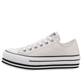 Chuck Taylor All Star Platform Low Top Suela tipo bizcocho cremoso