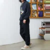 Conjunto de pantalones deportivos de cintura alta Converse de color liso para hombre / Pantalones / Pantalones de chándal / Pantalones de jogging negros