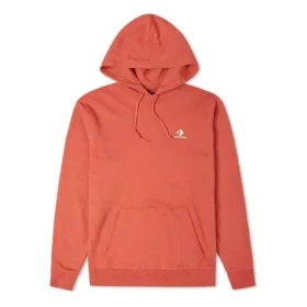 Converse para hombre con logotipo bordado, tejido de punto suelto, deportivo, marrón y rojo