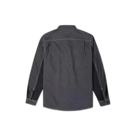 Converse para hombre Flowers Small Logo Retro Splicing Contrasting Colors Woven Chaqueta Negra oscura