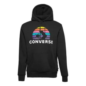 Converse Planet Set Po para hombre, estilo deportivo-casual, estampado, tejido de punto, negro