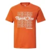 Converse Renew para hombre con estampado de letras, manga corta, naranja
