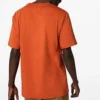 Converse Renew para hombre con estampado de letras, manga corta, naranja