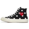 Converse x COMME des GARCONS PLAY Chuck 70 Hi «Black Polka Dot»