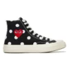 Converse x COMME des GARCONS PLAY Chuck 70 Hi «Black Polka Dot»