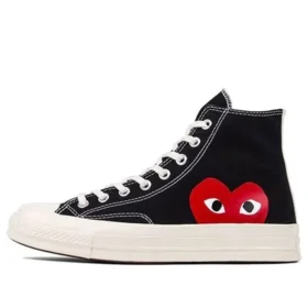Converse x COMME des GARCONS PLAY Chuck 70 Hi «Black Red»