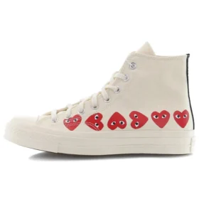 Converse x COMME des GARCONS PLAY Chuck 70 Hi Top «Multi Heart»