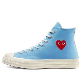 Converse x COMME des GARCONS PLAY Chuck 70 High «Bright Blue»