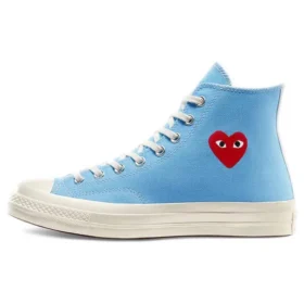 Converse x COMME des GARCONS PLAY Chuck 70 High «Bright Blue»