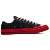 Converse x COMME des GARCONS PLAY Chuck 70 Low «Black Red»