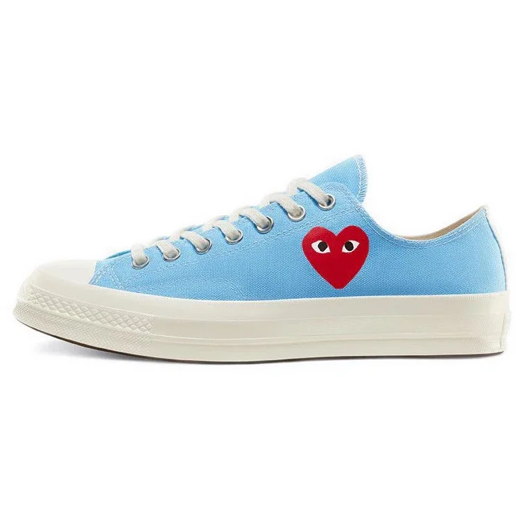 Converse x COMME des GARCONS PLAY Chuck 70 Low «Bright Blue» Converse x COMME des GARCONS PLAY Chuck 70 Low «Bright Blue»