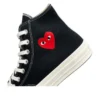 Converse x Comme des Garçons PLAY Chuck 70 Hi «Single Heart Black»