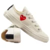 Converse x Comme des Garçons PLAY Chuck 70 Ox «Single Heart Milk»