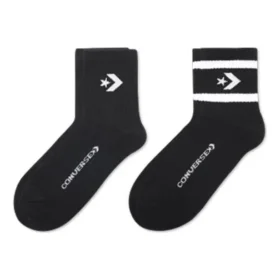 Core Twin Pack Calcetines de caña media «Negro»