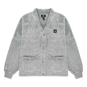 Cárdigan de pelo de felpa, tallas asiáticas, «Gris»