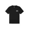 Estampado con el logotipo alfabético Retro Casual Manga corta Negro