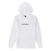 Estampado de letras, estilo informal para pareja, blanco
