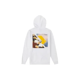 Estampado de letras, estilo informal para pareja, blanco