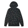 Estampado Love, impresión completa, estilo deportivo para pareja, negro