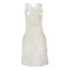 Falda informal con tirantes, tallas asiáticas «Blanca»