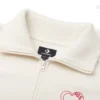 Jersey con cremallera en forma de corazón, tallas asiáticas «Blanco»