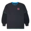 Jersey con logo estampado, tallas asiáticas «Negro azul»